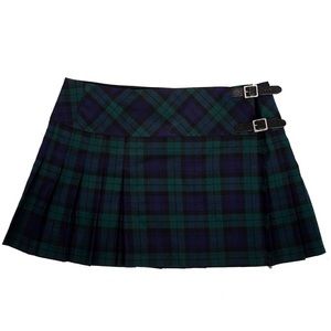 NWOT LADIES TARTAN BILLIE KILTED SKIRT BLACK WATCH Authentic Scottish Made